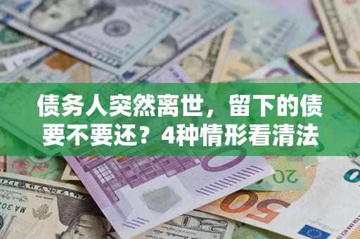 济南债务人突然离世，留下的债要不要还？4种情形看清法律判决