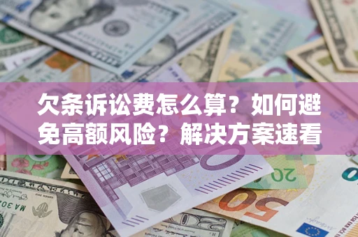济南欠条诉讼费怎么算？如何避免高额风险？解决方案速看！