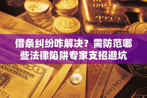 济南借条纠纷咋解决？需防范哪些法律陷阱专家支招避坑