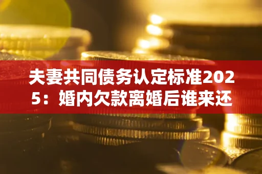 济南夫妻共同债务认定标准2025：婚内欠款离婚后谁来还？